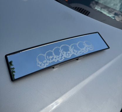 Skulls Engraved Mirror