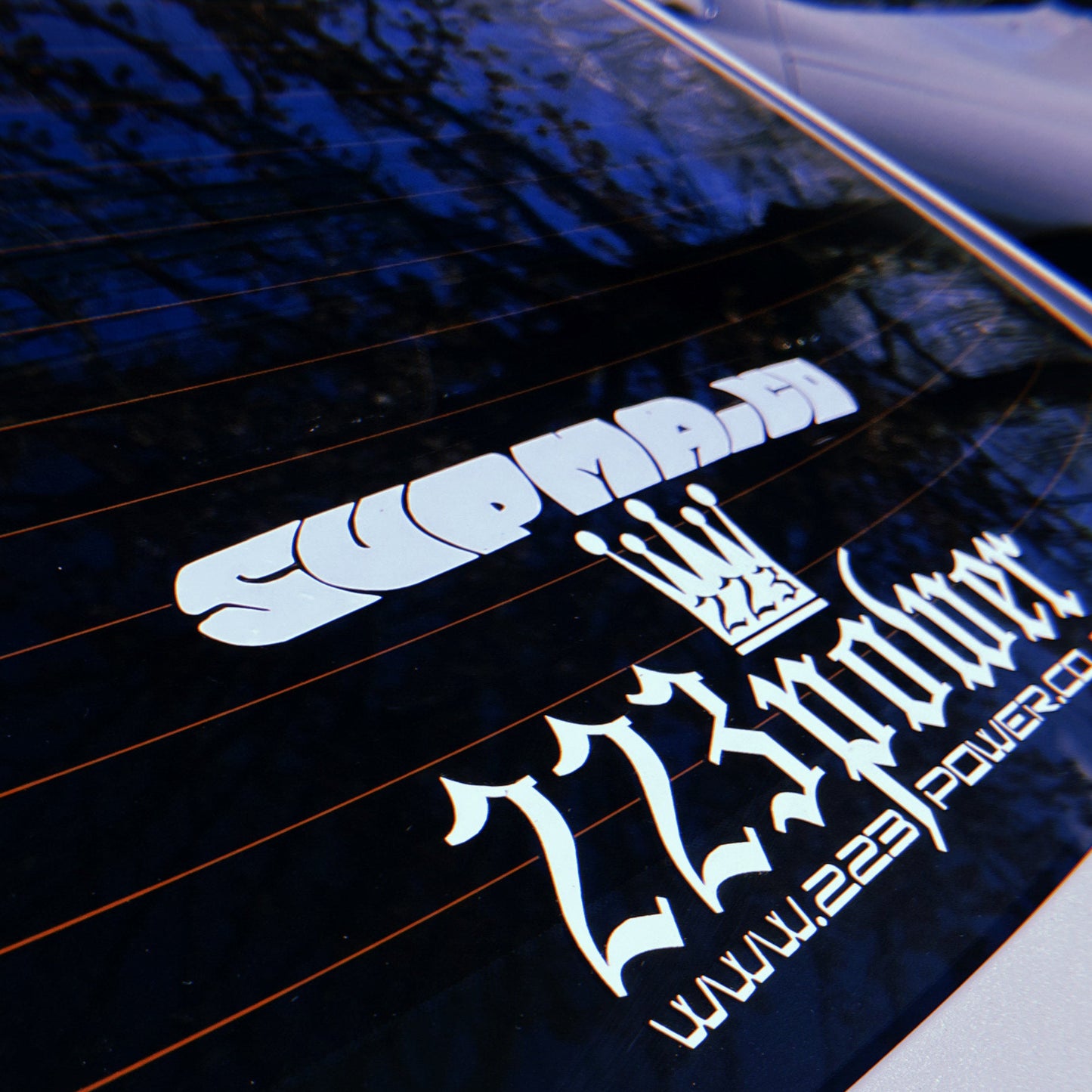 Set of 2 supma.co Logo Decals – 12"